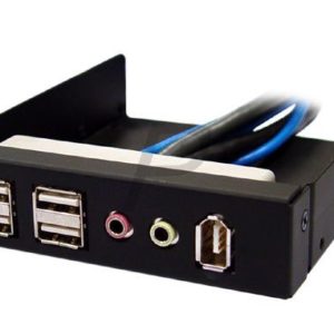 A17L63 - Frontpanel SILVERSTONE 3,5" ( USB x 4/IEEE 1394 x 1/ Audio x 1 ) - [ SST-FP32B ] Noir