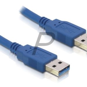 B22B05 - Câble USB 3 A-A 1.5m Bleu DELOCK [82430]