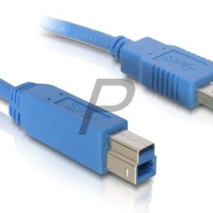 B22B06 - Cable USB 3 A-B 1.8m Bleu DELOCK [82434]
