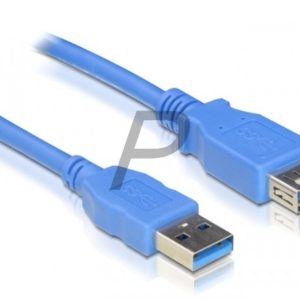 B22B11 - Câble USB 3 A-A 3.0m M/F Bleu DELOCK [82540] (Rallonge)
