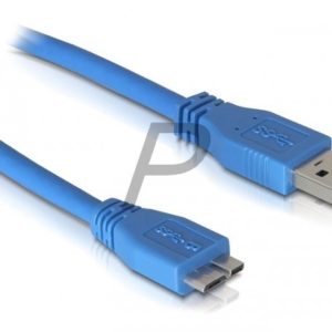 B22B12 - Câble USB 3 A->Micro USB 3.0 3.0m Bleu DELOCK [82533]