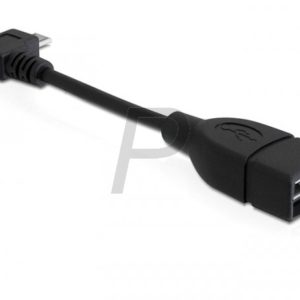 D19L08 - Câble USB micro-B male angled > USB 2.0-A female OTG 11 cm