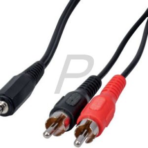 D28B05 - Câble Audio Jack 3.5 mm male â€“ 2x Cinch male, 5.0m