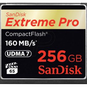 E11K17 - Compact Flash 256000MB (256GB) - SANDISK Extreme Pro CompactFlash 160 Mo/s