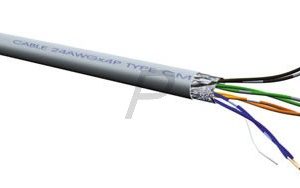 E30A17 - Câble Réseau de 100 mètres - S/FTP Cat. 5e, fils rigides 100m
