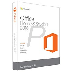 H02X13 - English MICROSOFT Office Home and Student 2016 (Word, Excel, OneNote, Powerpoint) Product Key Card - No CD/DVD [79G-04597]