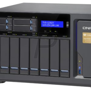 H05G13 - Boitier Ethernet (NAS) pour HDD 3.5" - QNAP TVS-1282T-I5-16G [pour 8 disques SATA + 4 x 2.5” SSD] (Sans Disque)