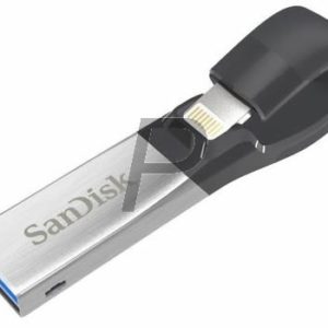 H10F18 - USB 3 Lightning Disk  16GB - SANDISK iXpand Flash Drive 16GB [SDIX30C-016G-GN6NN] Libérez rapidement la mémoire de votre iPhone ou de votre iPad