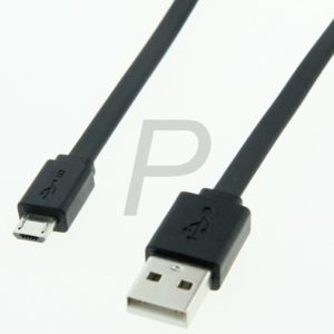 H14C46 - Câble USB 2 A-Micro-B 1.0m - m/m Noir [11.02.8760]
