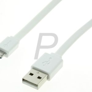 H14C47 - Câble USB 2 A-Micro-B 1.0m - m/m Blanc [11.02.8761]