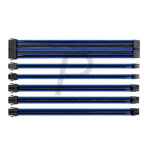 H27G14 - THERMALTAKE TtMod Sleeve Cable – Blue and Black [AC-035-CN1NAN-A1]