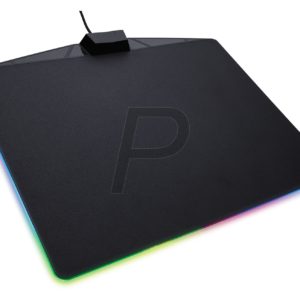 H27J21 - Tapis de souris CORSAIR Gaming Mousepad MM800 RGB POLARIS Laser & Optical / micro-texture surface / Non-slip rubber base / (350 x 260 x 5) surface / 15 zone RGB LED [CH-9440020-EU]