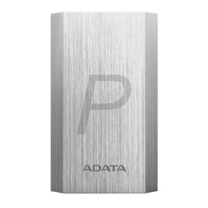 H29G04 - ADATA PowerPack A10050 Silber 10050mAh, 2x USB-Ausgang [AA10050-5V-CSV]