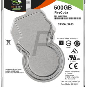 H30X13 - Disque 2.5" SATA  500GB - 5400 SEAGATE FireCuda SSHD 8Gb (128 Mo) [ST500LX025] - Hauteur 7mm
