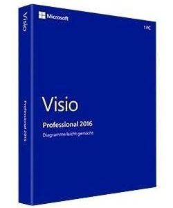 I23C10 - MICROSOFT Visio Professional 2016 Win Medialess French (FR) [D87-07122]