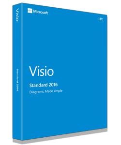 I23C11 - MICROSOFT Visio Standard 2016 Win Medialess French (FR) [D86-05557]