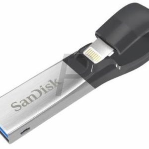 I28B03 - USB 3 Lightning Disk 256GB - SANDISK iXpand Flash Drive 256GB [SDIX30C-256G-GN6NN] Libérez rapidement la mémoire de votre iPhone ou de votre iPad
