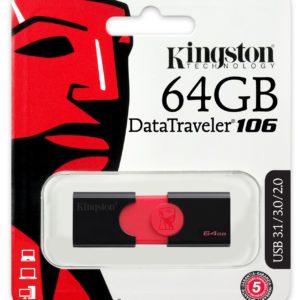 J10G09 - USB 3 Disk   64GB - KINGSTON DataTraveler 106 [DT106/64GB]