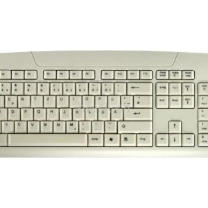 J17J26 - ACTIVE KEY clavier CH étanche et lavable White, USB [AK-8000-UV-W/CH]