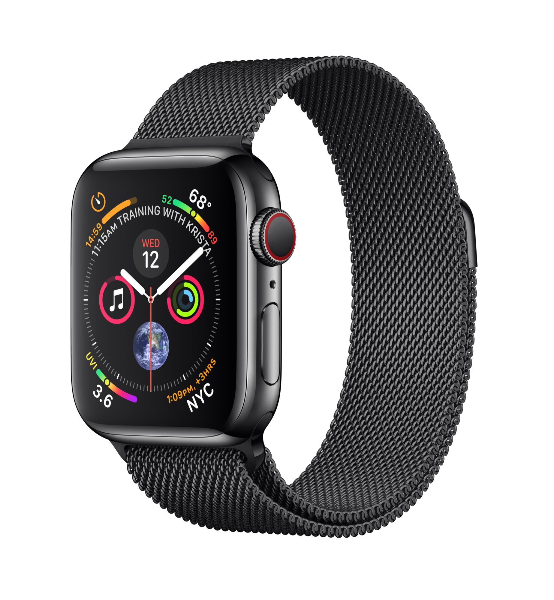 apple watch series 4 black stainless steel