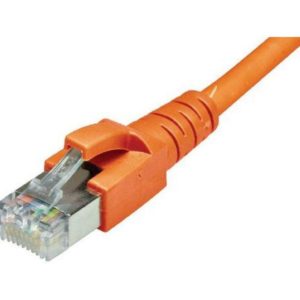 J21X17 - DATWYLER Câble RJ45: S/FTP  1 m Orange Cat.6A, AWG26, 10Gbps, 500MHz [653758]