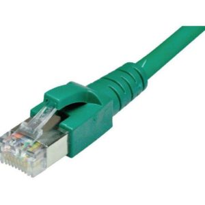 J21X25 - DATWYLER Câble RJ45: S/FTP  2 m Green Cat.6A, AWG26, 10Gbps, 500MHz [653560]